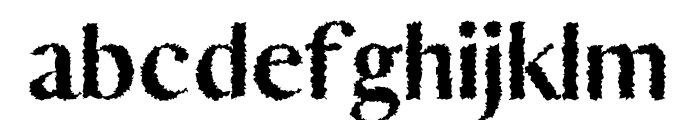 Yadon Heavy Distorted Font LOWERCASE