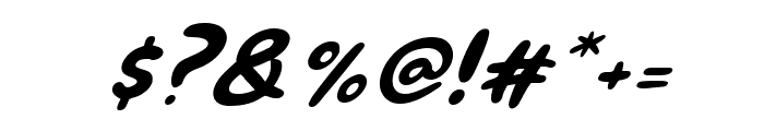 Yakima Italic Font OTHER CHARS