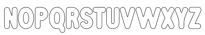 Yakosi Outline Font LOWERCASE