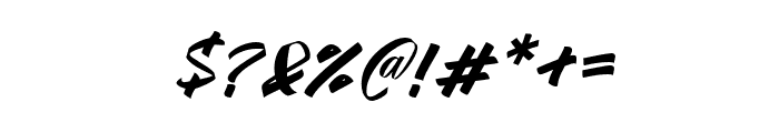 Yambag-Italic Font OTHER CHARS