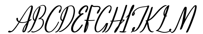 Yanhir Amolesthic Italic Font UPPERCASE