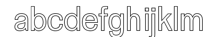 Yarelli-Outline Font LOWERCASE