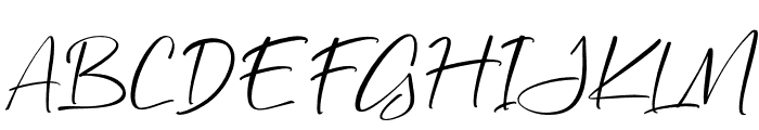 Yasintha Italic Font UPPERCASE