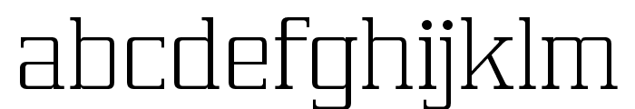 Yawis FX Extra Light Font LOWERCASE