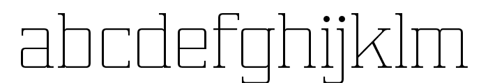 Yawis FX Thin Font LOWERCASE