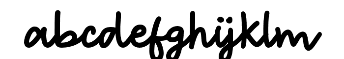 YayBabe-Regular Font LOWERCASE