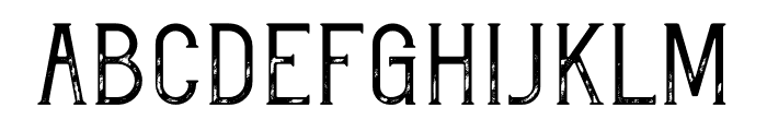 Yearlong Serif Stamp Font UPPERCASE