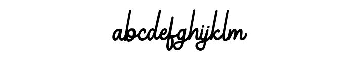 Yearlys Font LOWERCASE