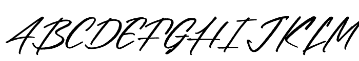 Yelgani Italic Font UPPERCASE