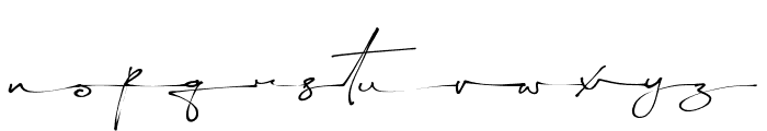 Yellova Signature Font LOWERCASE
