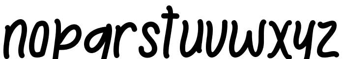 Yellow Easter Font LOWERCASE