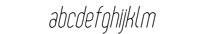 YemeyiLightCompressedItalic Font LOWERCASE