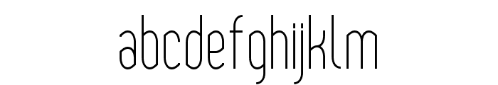 YemeyiLightCompressed Font LOWERCASE