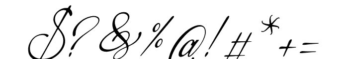 Yertlealus Italic Font OTHER CHARS