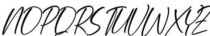 Yesillow Italic Font UPPERCASE