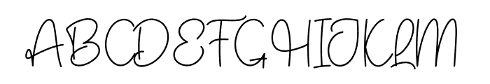 Yesterday Signature Font UPPERCASE