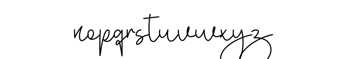 Yesterday Signature Font LOWERCASE