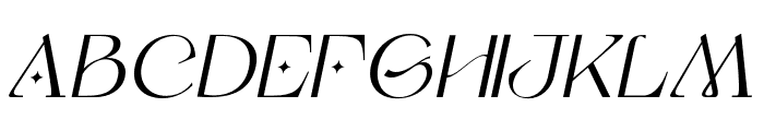 Yipes-Italic Font UPPERCASE