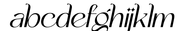 Yipes-Italic Font LOWERCASE