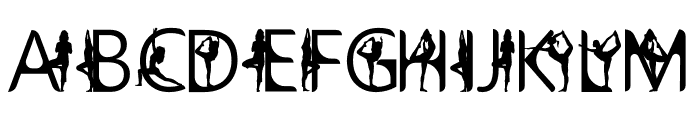 Yoga Woman Font UPPERCASE