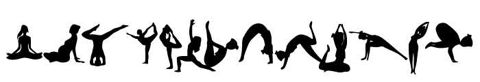 Yoga doodel Font UPPERCASE