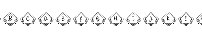 Yokata Chinese Monogram Regular Font LOWERCASE