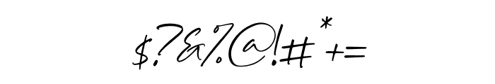 Yolmans Zemicka Italic Font OTHER CHARS
