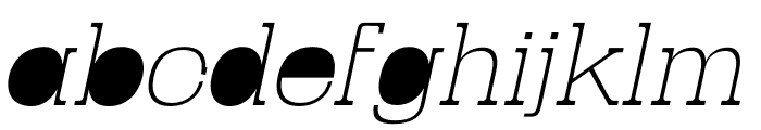 Yorke Italic Font LOWERCASE
