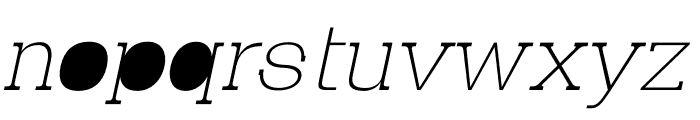 Yorke Italic Font LOWERCASE