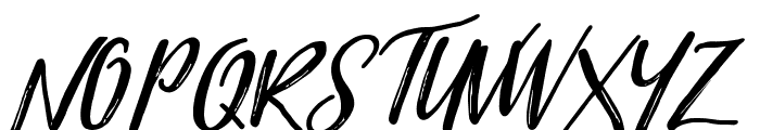 YorkshireSlanted-Regular Font UPPERCASE