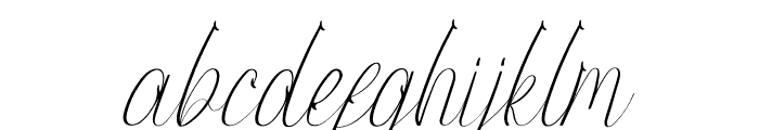 Youfiny Italic Font LOWERCASE