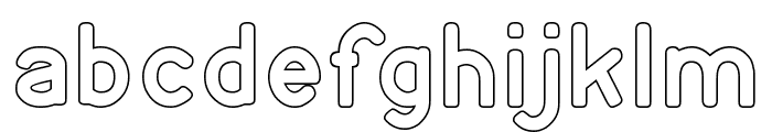 Young forever-Hollow Font LOWERCASE