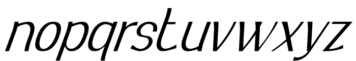 Your Everyday Thin Italic Font LOWERCASE