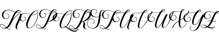 Youra Script  Font UPPERCASE