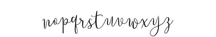 Youthline Script Font LOWERCASE