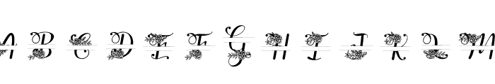 Yuanita Monogram Split Font LOWERCASE