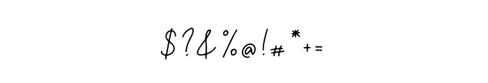 Yuliantty Signature Font OTHER CHARS