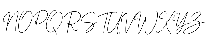 Yuliantty Signature Font UPPERCASE