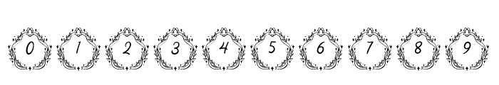 Yuna Christmas Monogram Regular Font OTHER CHARS