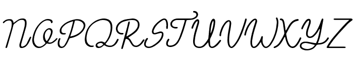 Yunita Thin Font UPPERCASE