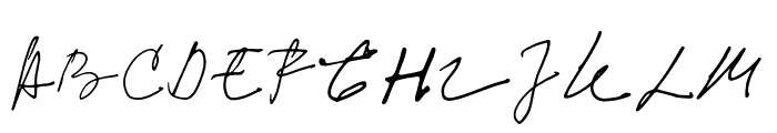 Yuqato Handwriting Alternate Font UPPERCASE