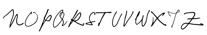 Yuqato Handwriting Alternate Font UPPERCASE