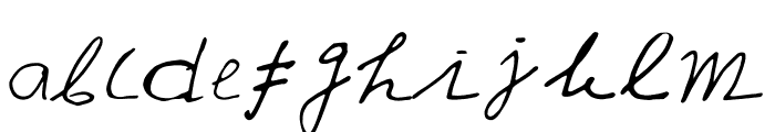 Yuqato Handwriting Alternate Font LOWERCASE