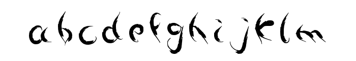 YureisHair-Regular Font LOWERCASE