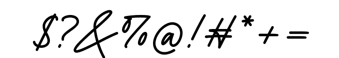 Yustine Signature Font OTHER CHARS