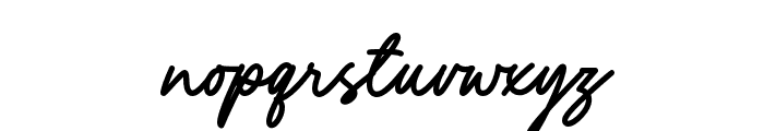 Yustine Signature Font LOWERCASE