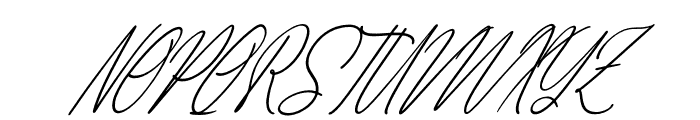 Yustinja Italic Font UPPERCASE