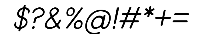 YuzuYellowishSans-Italic Font OTHER CHARS