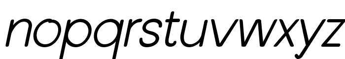 YuzuYellowishSans-Italic Font LOWERCASE