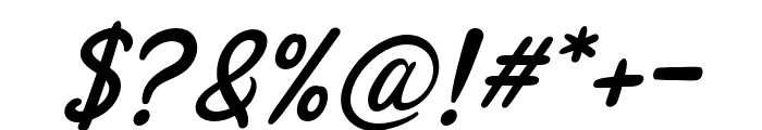 YuzuYellowishScript-Italic Font OTHER CHARS